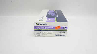 Halyard 50604 Purple Nitrile-Xtra Powder-Free Exam Gloves XL (x) - Box of 50